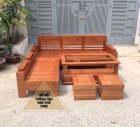 Bộ bàn ghế sofa gỗ sôi đức mẫu góc 2mx1m8 - 0.4.8 Đồ Gỗ Cường Nga