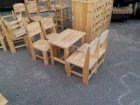 Bộ bàn ghế cafe gỗ sân vườn Anh Khoa AK34