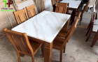 Bộ bàn ăn gỗ mặt đá Hùng Thuận Phát HTP-BA 04