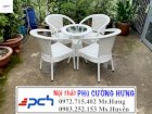 Bộ bàn ghế nhựa giả mây PCH150