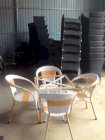 Bàn ghế cafe sân vườn mây nhựa Anh Khoa AK135