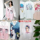 Đầm ngủ pijama kiểu dáng sơ mi hàng thiết kế chất vải lụa cao cấp mã HT110