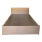 Giường ngủ gỗ MDF Melamine 1m2x2m Ngăn Kéo Kem Nâu - Nội thất Trâm Lâm