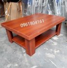 Bàn trà Nhật 2 tầng dài 80 x 50 x 26 Nội thất Trần Viễn