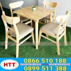 Bộ bàn ghế gỗ cafe Mango - GHTT001