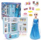 Búp Bê & Tủ Lạnh Màu Xanh Phiên Bản Frozen Elsa
