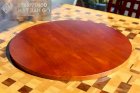 Mặt bàn cà phê tròn gỗ ghép sơn Pu màu DS1 20x600mm Nam Trung JSC