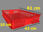 Sóng nhựa hở HS010 610x420x100mm cao 1T MKC