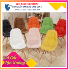 Ghế nệm đóng nút chân gỗ sồi Eames LA_C005