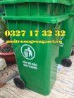 Thùng rác nhựa công cộng xanh lá 240L MKC