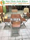 bộ bàn ghế cafe gỗ fansipan