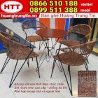 Ghế sắt cafe bộ 4 ghế + 1 bàn - Bàn ghế Hoàng Trung Tín - GSHTT081