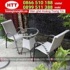 Bàn ghế nhựa giả mây cà phê bộ 2 ghế 1 bàn - BGNM03 - Nội thất Hoàng Trung Tín