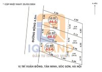 Tài Chính Hơn 600 Triệu Sở Hữu Ngay 66M Tại Xuân Đồng-Tân Minh Đường 4,5M Cực Thoáng