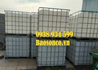 Tank Nhựa Ibc 1 Khối Cũ , Téc Nhựa 1 Tấn Đựng Hóa Chất