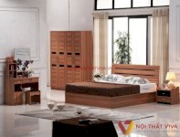 Combo Nội Thất Phòng Ngủ Nhỏ Gỗ Mdf Melamine Màu Xoan Đào Đẹp Giá Rẻ