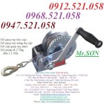 (Tời Quay Tay Nâng Hạ Kéo Dây Cáp Từ 272 Kg Tới 1.2 Tấn Rẻ Hà Nội) Tổng Kho Cáp Thép Thanh Sơn Cung Cấp Cáp Thép,Cáp Lụa Mạ Kẽm,Cáp Thép Bọc Nhựa Trắng,Đen,Vàng, Xanh , Đỏ, Cáp Inox Sus 304