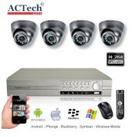 Bộ 4 camera ACTECH AC-9114LV + AC-RDB