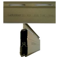 Cửa cuốn khe thoáng công nghệ Đức Luckydoor TP45 - 6063