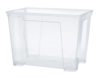 Hộp đựng đồ 22L SAMLA / Box, transparent - IKEA