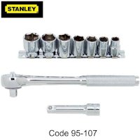 Bộ khẩu 11 chi tiết ( 6 cạnh từ 8 - 19mm ) Stanley 95-107