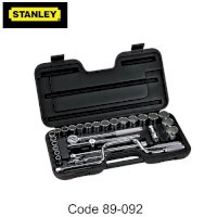 Bộ khẩu 1/2'' 16 chi tiết ( 12 cạnh từ 8 - 24mm) Stanley 89-092