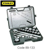Bộ khẩu 3/4'' 19 chi tiết ( khẩu 12 cạnh từ 7/8 -2 in ) Stanley 89-133