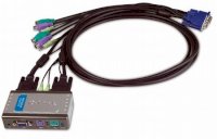 D-Link Swicth KVM 2 PC-1 Monitor / 2P (Mouse PS/2) (DKVM 121)