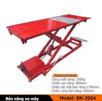 Bàn nâng xe máy lắp dương nền BN-2004