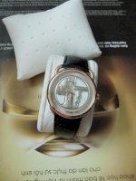 Đồng hồ Hermes mặt tròn dây da D083