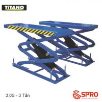 Cầu nâng cắt kéo nâng bụng ô tô TITANO 3.0S - Trọng tải 3 tấn