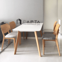 Bộ bàn ghế gỗ phòng ăn Capta SD LEXI12 / PLC-F