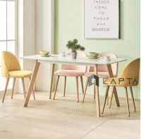 Bộ bàn phòng ăn 4 ghế bọc vải | SD LEXI12 / VELVET | Nội thất Capta