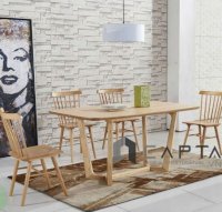 Bộ bàn phòng ăn gia đình bằng gỗ | SD CONCORDE-16W / PINNSTOL | Nội thất capta