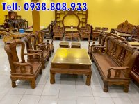 Bàn ghế gỗ cẩm lai xịn | Minh quốc triện tay 10, 10 món đẹp – BBG432