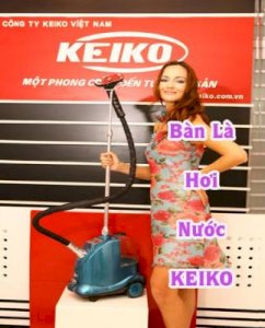 Bàn là hơi nước dạng đứng KEIKO XANH IR1001/01