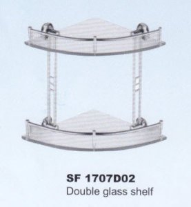 Double layer glass shelf SF 1707D02