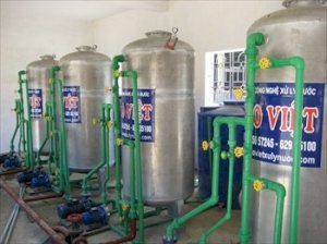 Hệ thống lọc nước giếng khoan Sao Việt công suất 100 m3/h