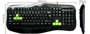 E-blue SCORT Multimedia Gameing Keyboard