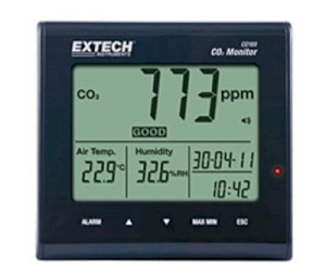 Máy đo khí CO2 nhiệt độ và độ ẩm trong nhà Extech CO100