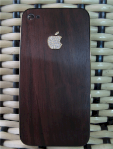 Ốp gỗ iPhone 4 (Táo vàng)