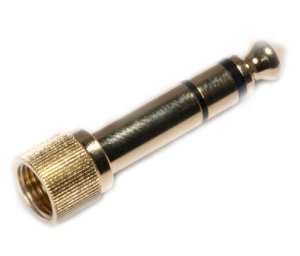 Adapter screwable gold-plated