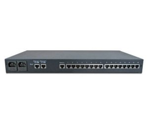3ONEDATA NP316E Bộ chuyển đổi 16 cổng RS232 sang Ethernet (2 cổng Ethernet - 1U 19inch rack)