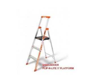 Thang nhôm tay vịn Little Giant Flip-N-Lite 5' Platform Ladder