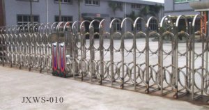 Cửa cổng xếp tự động Hùng Minh JXWS-010