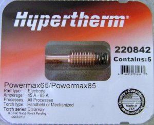 Phụ kiện máy hàn khác Hypertherm điện cực Powermax65-85 (220842)