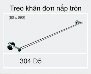 Máng khăn đơn dài Tovashu 304D5