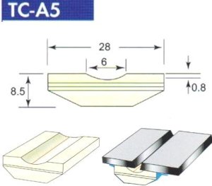 Sứ lót hàn giáp mối đáy phẳng TC-A 5