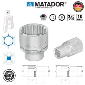 Socket hệ mét 6mm Matador 3075 1060