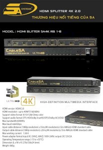 Bộ chia HDMI 1-8 5A4KRS 2.0